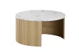 Table basse contemporaine |Table basse avec 6 poufs encastrable, ve...