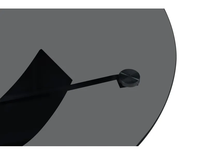 Pas cher Set de 2 tables basses rondes style industriel en bois vieilli