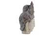 Tête de Bouddha en figurine, 45 cm, multicolore, tête décorative faite main, déesse des fleurs