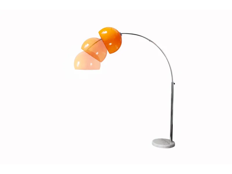 Lampadaire Arc Orange – Lampe sur pied Marbre|adeniahome...