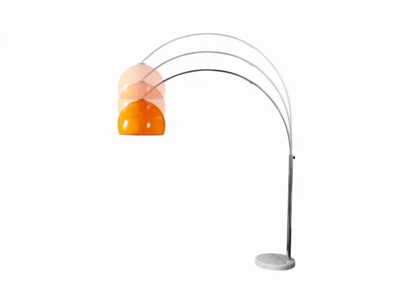 Lampadaire Arc Orange – Lampe sur pied Marbre|adeniahome...