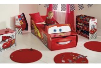 Lit voiture avec rangement design ''Cars rouge'' pour enfant