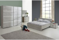 Chambre à coucher complète contemporain coloris chêne clair