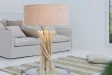 Lampe à poser design naturel en bois flotté