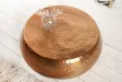 Table basse 80 cm ronde en aluminium coloris cuivre