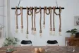 Suspension design marin naturel à 10 lampes