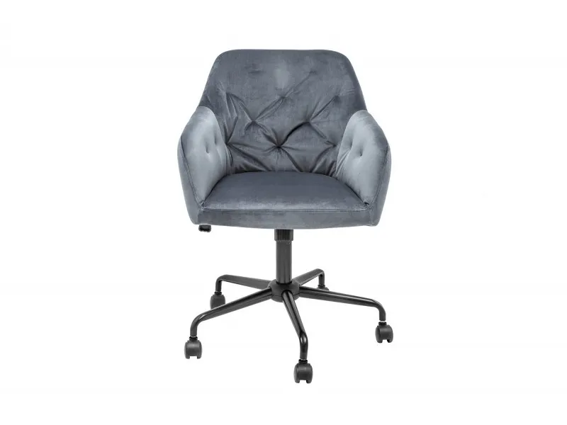 Chaise de bureau avec accoudoir gris