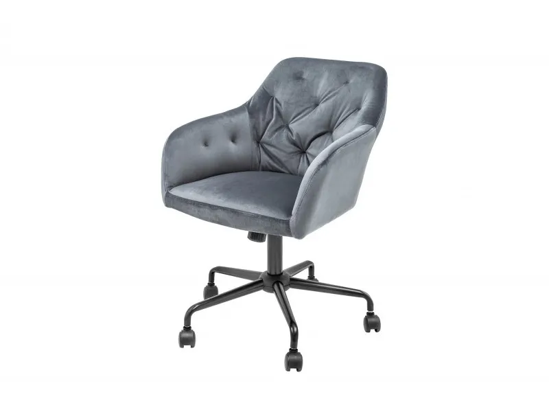 Chaise de bureau avec accoudoir gris