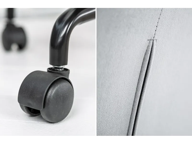 Chaise de bureau avec accoudoir gris