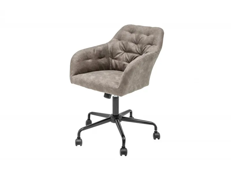 Chaise de bureau avec accoudoir taupe