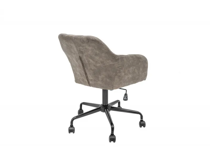 Chaise de bureau avec accoudoir taupe