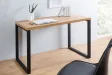 Table de bureau de 120x60 cm coloris naturel et noir