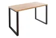 Table de bureau de 120x60 cm coloris naturel et noir
