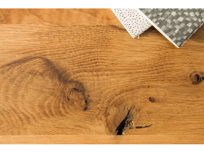 Table à manger design Thor 200 cm en chêne sauvage 55mm