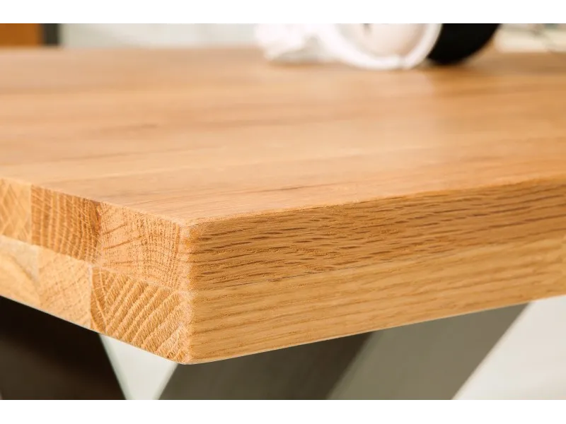 Table à manger design Thor 200 cm en chêne sauvage 55mm