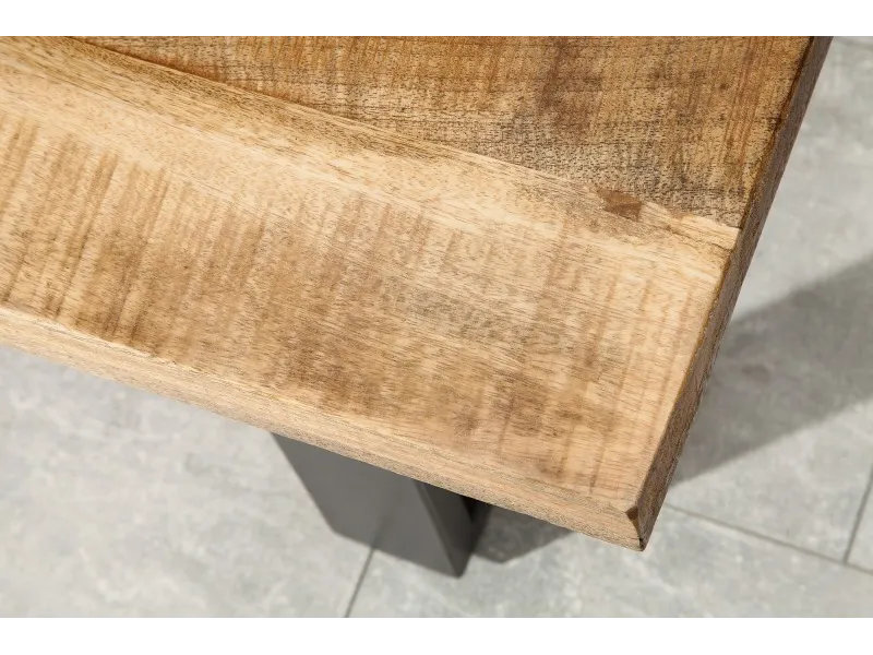 Banquette design 170cm en Fer, Bois de Mangue