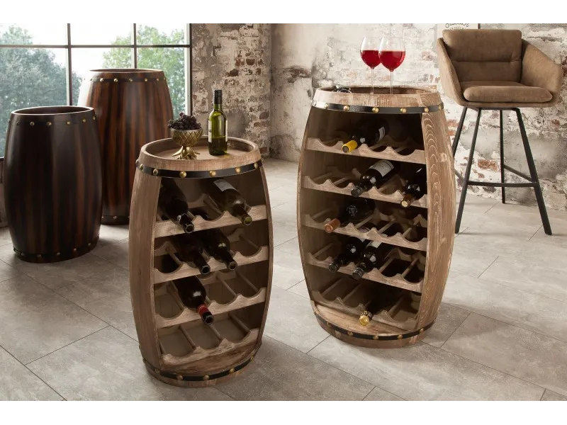 Casier à vin authentique 60cm naturel