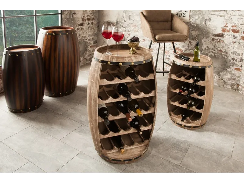 Casier à vin authentique 80cm naturel