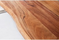 Banc 200 cm design industriel alliant bois et métal