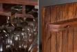 Meuble bar en bois massif coloris naturel