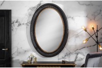 Miroir mural de 135 cm en bois coloris noir