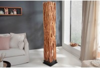 Lampadaire 175cm design en bois longane