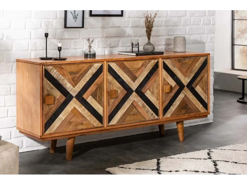 Bahut design de 160 cm coloris naturel