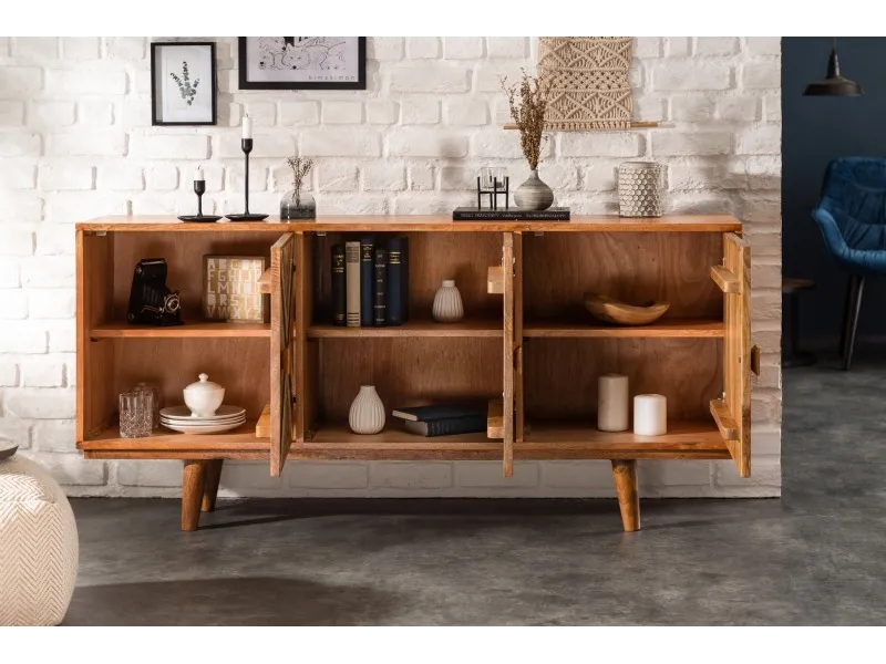 Bahut design de 160 cm coloris naturel