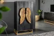 Armoire haute design ailes d'ange coloris noir 140cm