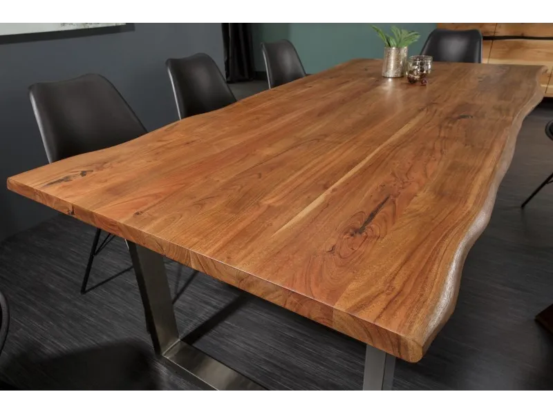 Table à manger Mammut 180cm acacia plateau 26mm