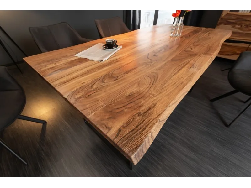 Table à manger Mammut 180cm acacia sauvage 26mm