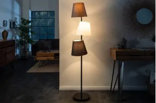Lampadaire trois « abat-jours » de design Rétro 163 cm