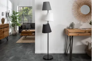 Lampadaire trois « abat-jours » de design Rétro 163 cm 2