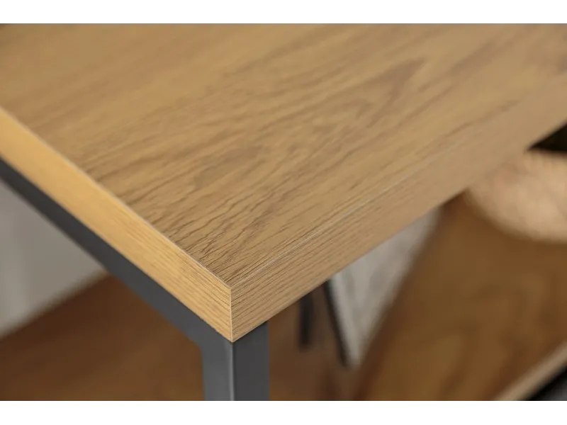 BIBLIOTHEQUE MODERNE STYLE INDUSTRIEL 110cm