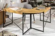BUREAU D’ANGLE DESIGN INDUSTRIEL EN BOIS MASSIF FORME L