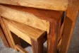 Set Tables Basses Gigognes Carrées En Bois Massif Style Colonial
