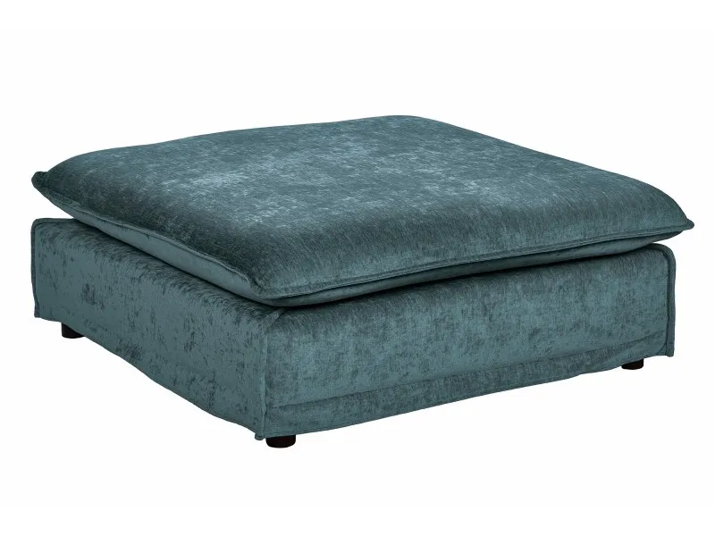 Tabouret moderne en lin coloris vert