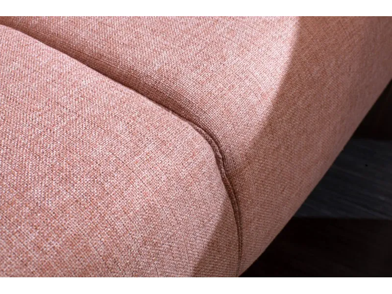 Canapé-lit contemporain en tissu coloris rose