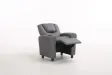 MINI FAUTEUIL RELAX RELEVABLE REVÊTU EN SIMILI CUIR coloris gris