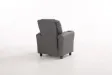 MINI FAUTEUIL RELAX RELEVABLE REVÊTU EN SIMILI CUIR coloris gris
