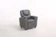 MINI FAUTEUIL RELAX RELEVABLE REVÊTU EN SIMILI CUIR coloris gris
