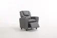 MINI FAUTEUIL RELAX RELEVABLE REVÊTU EN SIMILI CUIR coloris gris