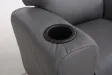 MINI FAUTEUIL RELAX RELEVABLE REVÊTU EN SIMILI CUIR coloris gris