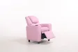 MINI FAUTEUIL RELAX RELEVABLE REVÊTU EN SIMILI CUIR COLORIS rose