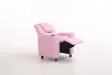 MINI FAUTEUIL RELAX RELEVABLE REVÊTU EN SIMILI CUIR COLORIS rose