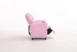 MINI FAUTEUIL RELAX RELEVABLE REVÊTU EN SIMILI CUIR COLORIS rose
