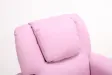MINI FAUTEUIL RELAX RELEVABLE REVÊTU EN SIMILI CUIR COLORIS rose