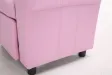 MINI FAUTEUIL RELAX RELEVABLE REVÊTU EN SIMILI CUIR COLORIS rose