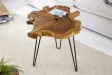 Table basse 55cm design tronc d'arbre coloris naturel
