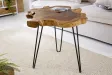 Table basse 55cm design tronc d'arbre coloris naturel